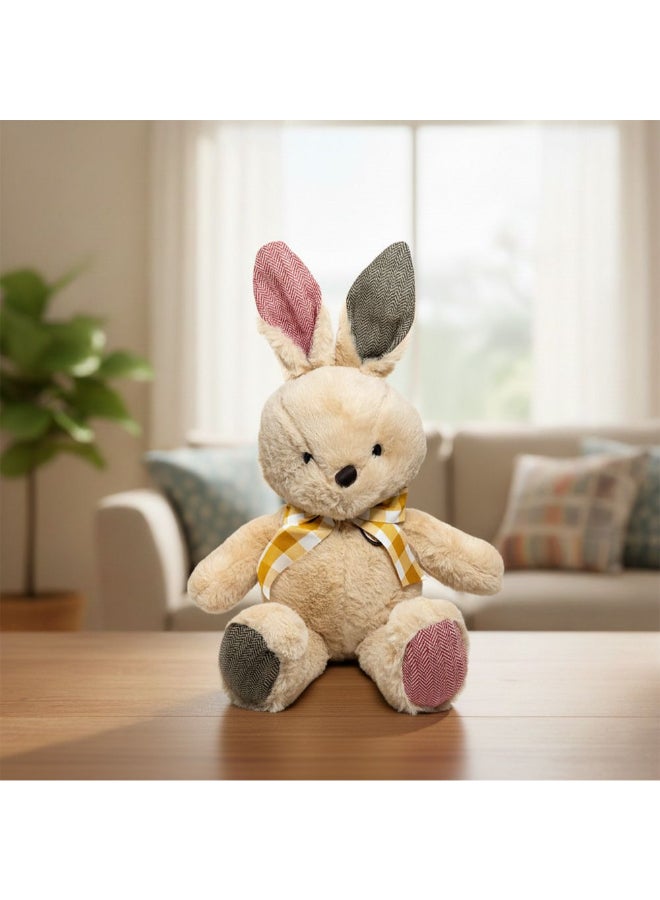 DANUBE HOME دمية أرنب بني محشوة بطول 65 سم مع شريط - لعبة أرنب محشوة فائقة النعومة للأطفال | أرنب محبب لغرفة الأطفال، هدايا للأطفال وزينة الغرف - Image 1