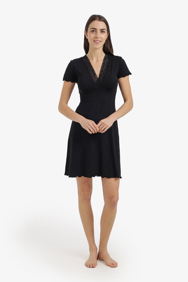 Carina Lace V-Neck Nightgown - Image 5