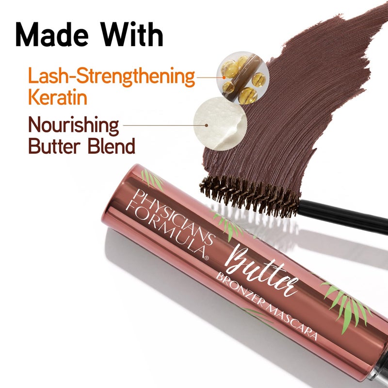 Physicians Formula Butter Bronzer Mascara, Keratin-Infused, Nourishing Butter Blend Formula, Volumizes & Lengthens - Bronze - Image 5