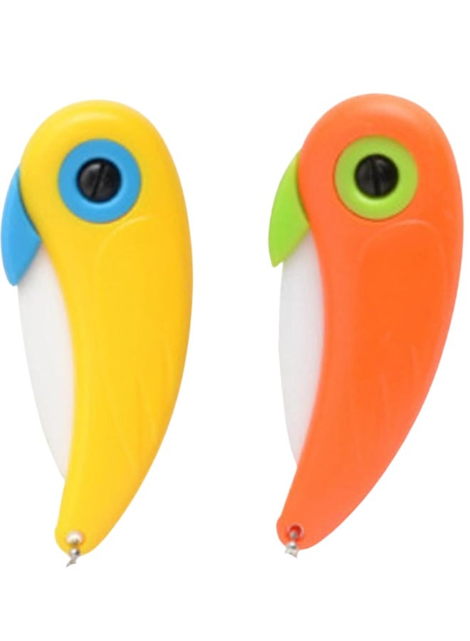 2-Pack Compact Folding Knife – Anti-Slip Handle Fruit & Vegetable Knife for Camping & Travel - Image 1