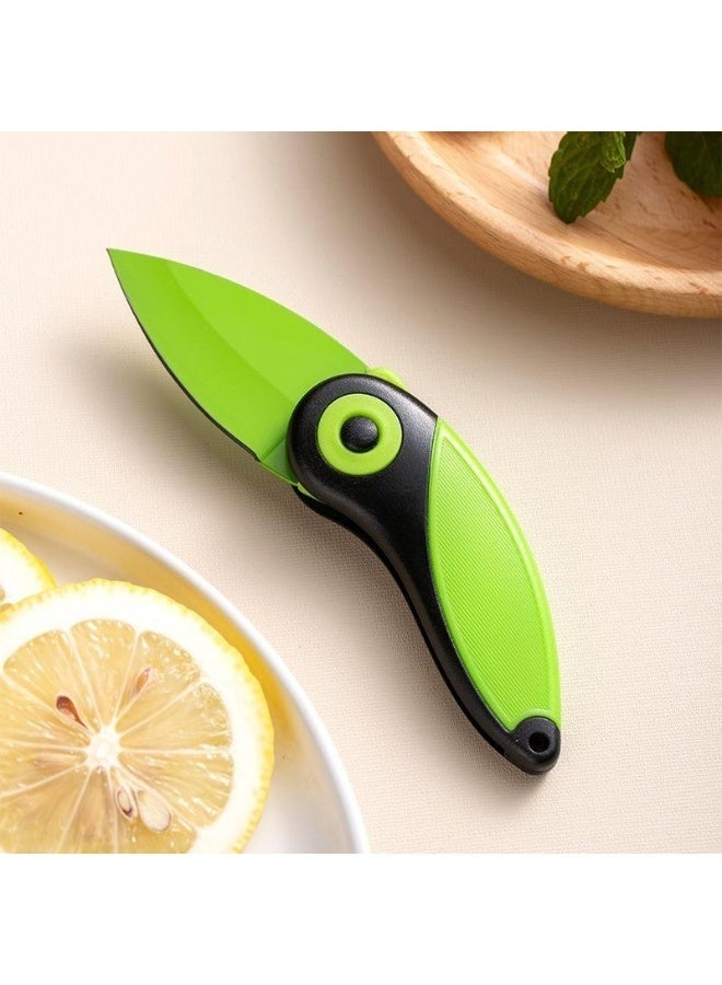 2-Pack Compact Folding Knife – Anti-Slip Handle Fruit & Vegetable Knife for Camping & Travel - Image 4