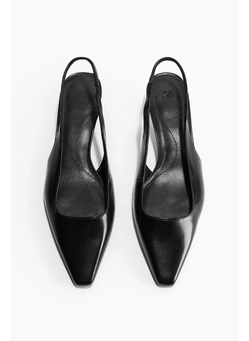 اتش اند ام Pointed slingbacks