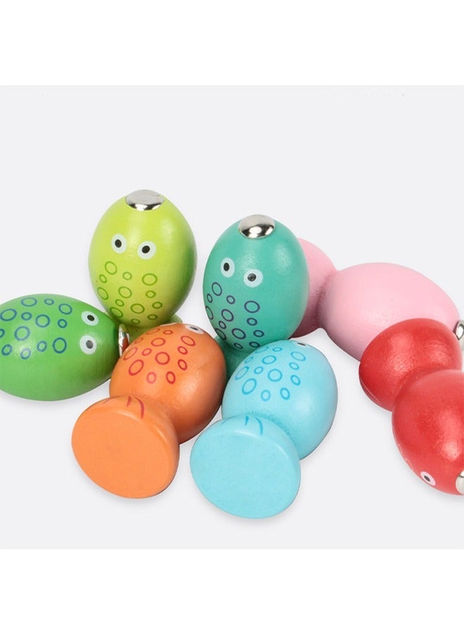 general Wooden Magnetic Fishing Toy Wooden Smart And Interesting Fishing Toys For Children, Educational Interactive Toys - Image 3