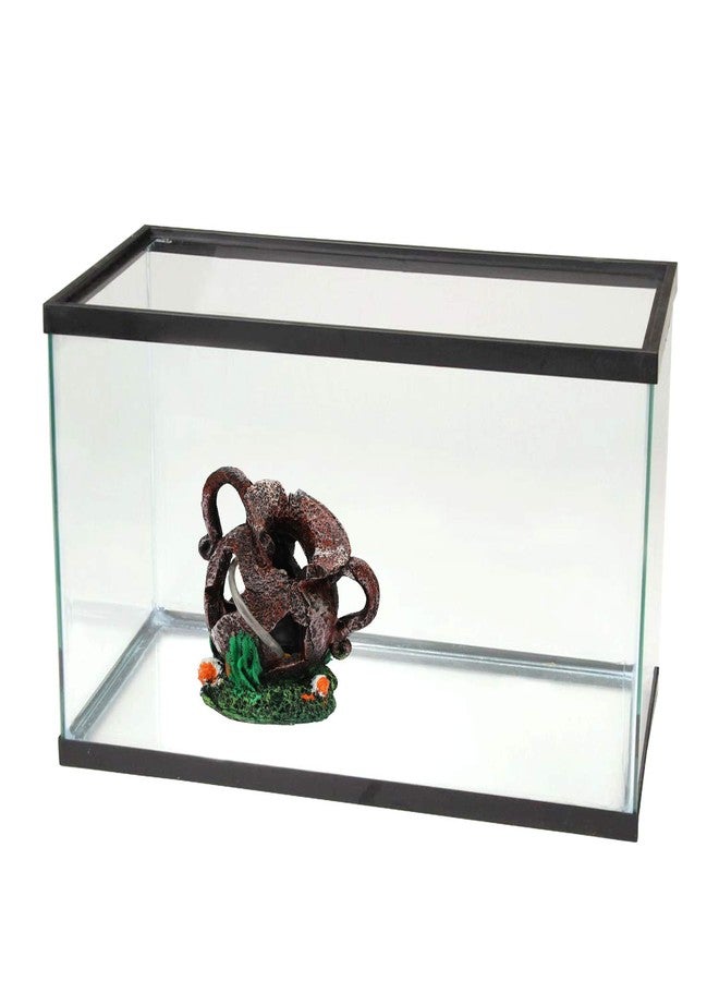 Aakriti Broken Aquarius Pot Aquarium Decoration - Brown Resin Fish Tank Ornament, Unique Pot Design for Freshwater & Saltwater Aquariums, 13.5 cm Decorative Aquarium Decor - Image 3