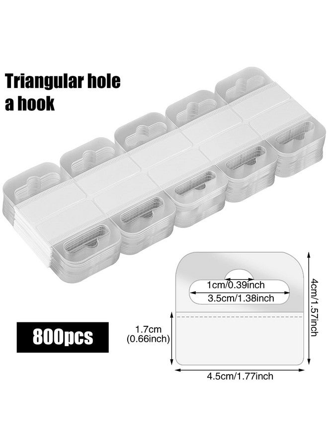 بروديوت 800 قطعة من علامات التعليق ذات الفتحات وعلامات التعليق ذاتية اللصق وعلامات العرض شديدة التحمل رائعة لعروض البيع بالتجزئة في متاجر الأعمال الصغيرة (1-7/10" × 1-3/5") - Image 3