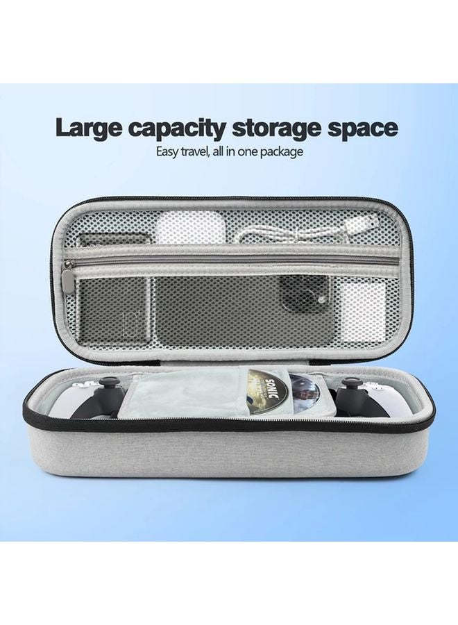 Grey EVA Protective Carrying Case for PS Portal with Accessory Compartment - Image 5