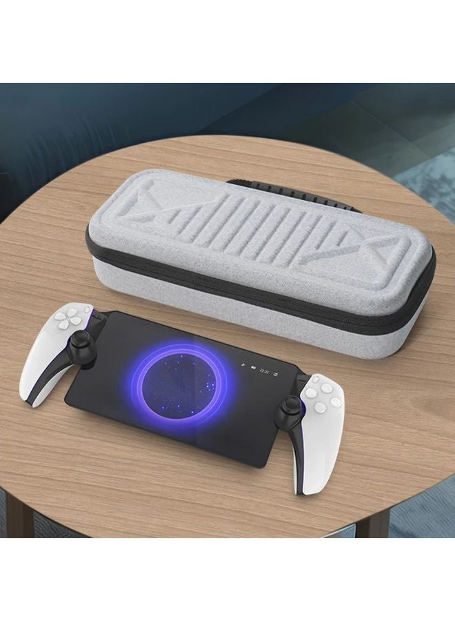 Grey EVA Protective Carrying Case for PS Portal with Accessory Compartment - Image 1