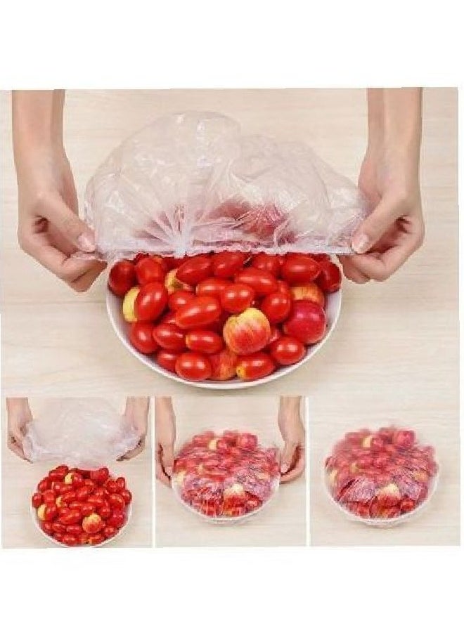 Generic Bags To Cover Food In The Refrigerator And Outside 50 Pieces Transparent Color  - Image 1