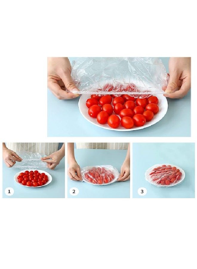 Generic Bags To Cover Food In The Refrigerator And Outside 50 Pieces Transparent Color  - Image 2