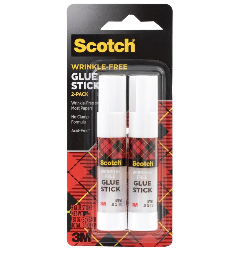 Scotch Wrinkle-Free Glue Sticks, 2 Pack, .27 oz Each - Image 1