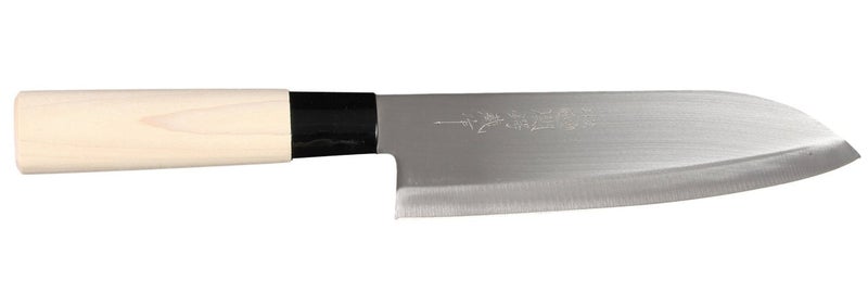 JapanBargain JapanBargain 1545, Japanese Santoku Knife, Stainless Steel Kitchen Knife Sushi Chef Knife, 170mm, Made in Japan  - Image 1