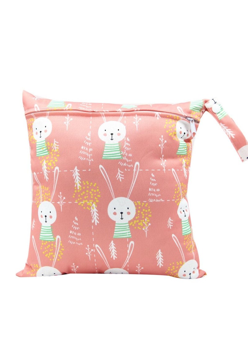 Asenappy Asenappy Cartoon Printed Stroller Single Zipper Car Hanging Bag Stroller Hanging Bag Multi-functional Diaper Storage Bag 