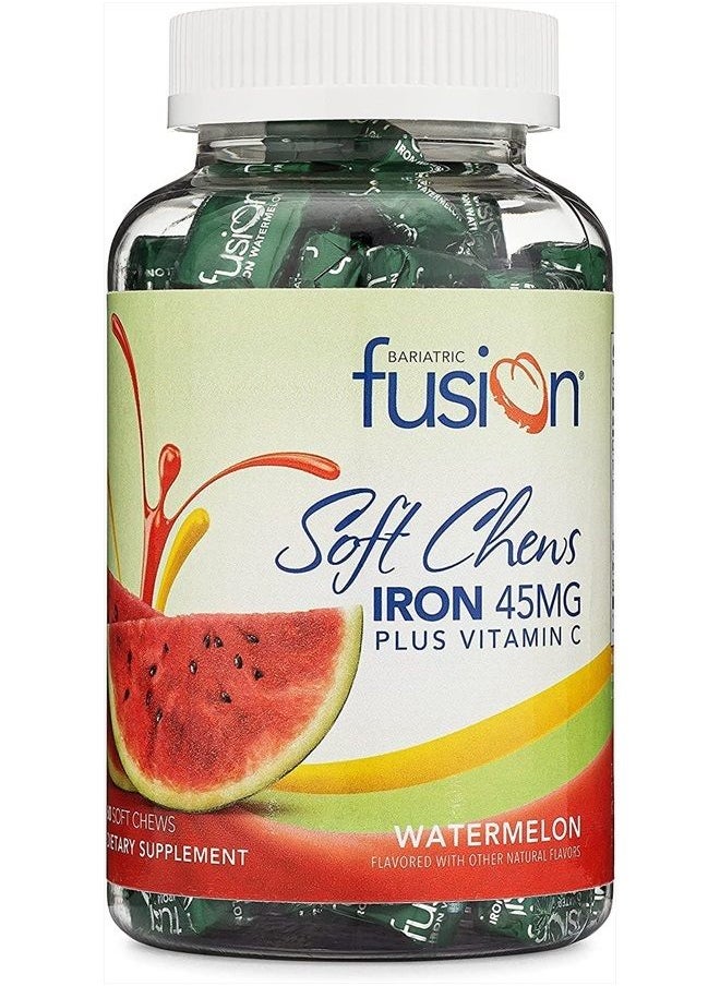 Iron Soft Chew with Vitamin C | Watermelon Flavored | Iron Supplement Chewy Vitamin for Bariatric Patients Including Gastric Bypass and Sleeve Gastrectomy | 60 Count | 2 Month Supply - pzsku/ZAA18AD4644842C51A4E0Z/45/_/1681618913/bbb22ed6-e7fc-4561-8fb4-4e5ca1688240