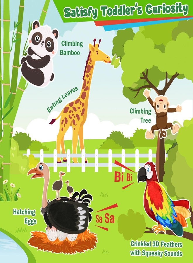 ASTEN Busy Book for Toddlers 1-3: Busy Board for 1 Year Old Montessori Toys, Quiet Books Toddler Activity Board, Educational Sensory Toys Birthday Gift for Girls Boys, Travel Toy for Toddlers 2-4 Plane Car - Image 4