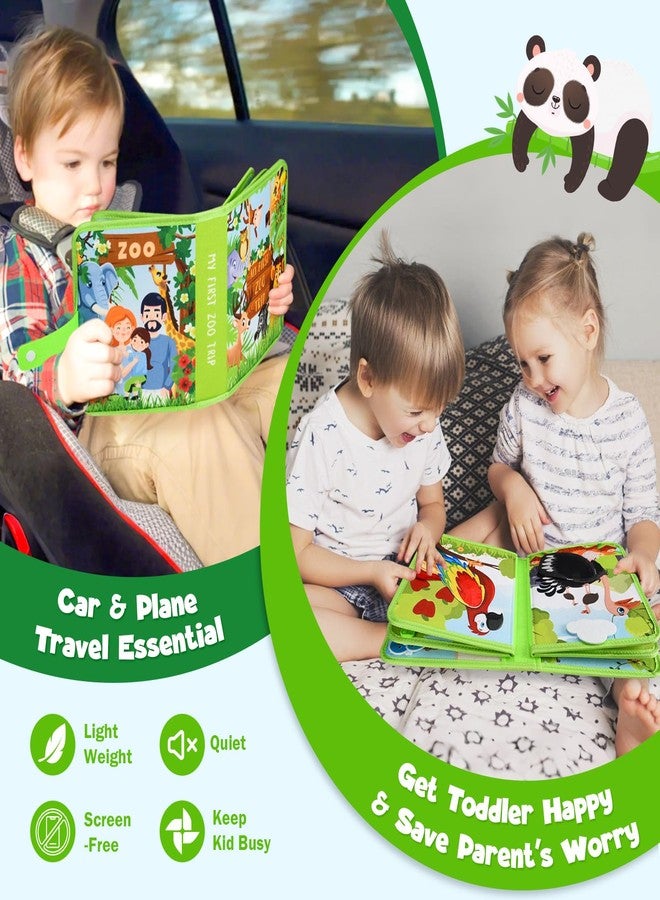 ASTEN Busy Book for Toddlers 1-3: Busy Board for 1 Year Old Montessori Toys, Quiet Books Toddler Activity Board, Educational Sensory Toys Birthday Gift for Girls Boys, Travel Toy for Toddlers 2-4 Plane Car - Image 3
