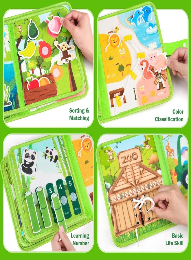 ASTEN Busy Book for Toddlers 1-3: Busy Board for 1 Year Old Montessori Toys, Quiet Books Toddler Activity Board, Educational Sensory Toys Birthday Gift for Girls Boys, Travel Toy for Toddlers 2-4 Plane Car - Image 5