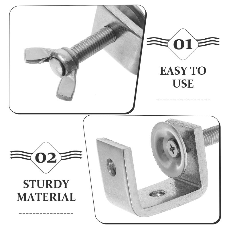 Stainless Steel Heavy Duty Woodworking Clamps 0 25mm 2pcs Set For Carpentry DIY - Image 3