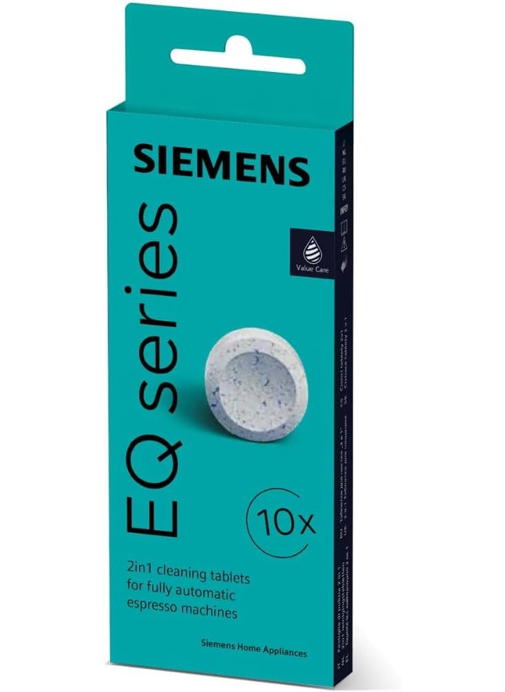SIEMENS SIEMENS EQ Series TZ80001 Cleaning Tablets Pack of 10 for All Coffee Machines and Builtin Fully Automatic  - Image 1