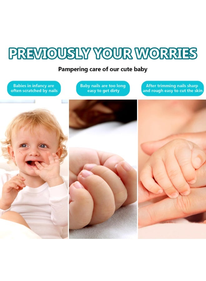 مقلم أظافر كهربائي للأطفال، مجموعة مانيكير 6 في 1 قابلة لإعادة الشحن لمقصات أظافر الرضع للصغار أو البالغين (أزرق) - Image 5