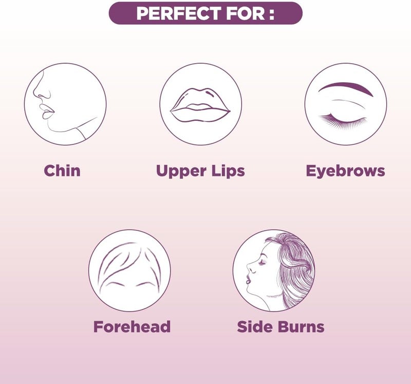 Floren Face & Eyebrow Dual facial razor for women | Dual Blade Razor | 3N | Smooth Skin | German Blades | Easy Precision Shave - Image 5