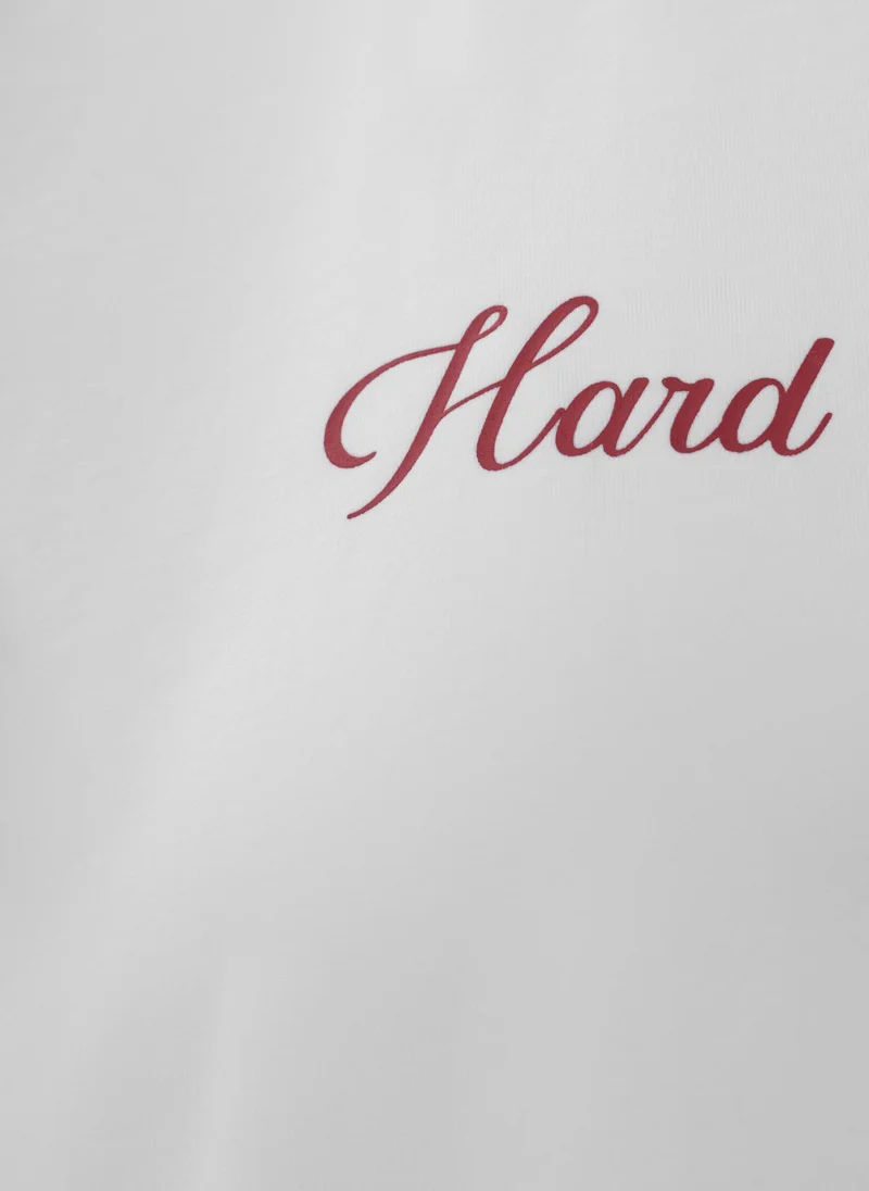 Lichi Loose T-shirt with lettering on the chest