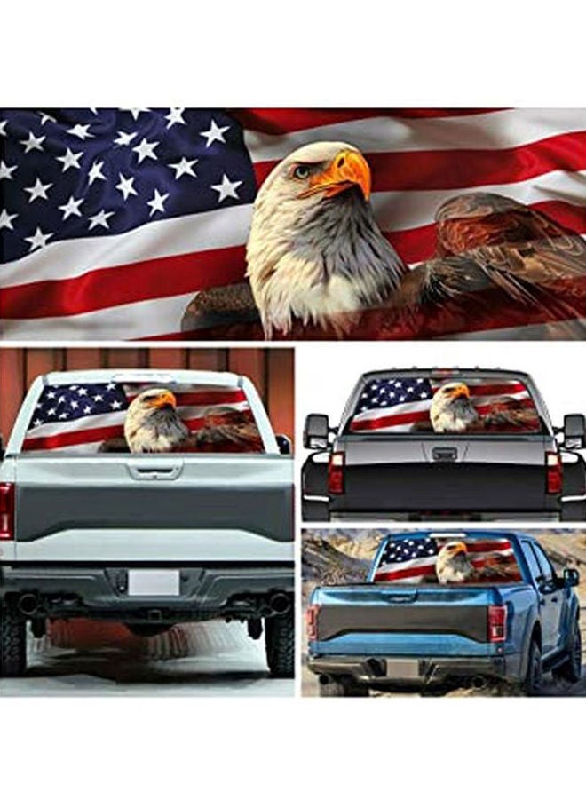 NIBEMINENT Eagle Flag Car Sticker - Image 2