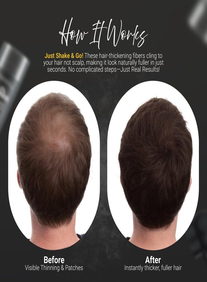 Herbishh Koloret Hair Building Fibers – Dark Brown Powder for Men & Women, Instant Bald Spot Cover-Up & Scalp Concealer – Sweat-Proof & Water-Resistant Fibers for Thinning Hair, 12g - Image 3