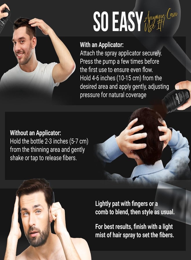 Herbishh Koloret Hair Building Fibers – Dark Brown Powder for Men & Women, Instant Bald Spot Cover-Up & Scalp Concealer – Sweat-Proof & Water-Resistant Fibers for Thinning Hair, 12g - Image 4