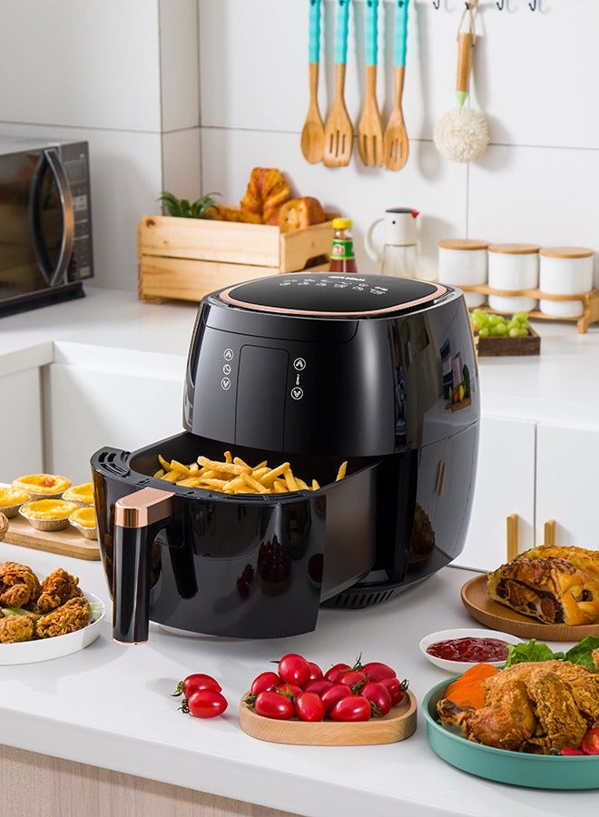 سويس برو+ مقلاة هوائية رقمية سويس برو+ سعة 7 لتر وقوة 1750 واط - أسود - Image 5