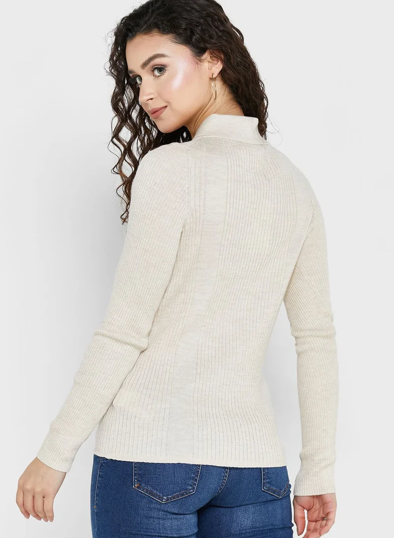 TOMMY HILFIGER Polo Neck Knitted Sweater