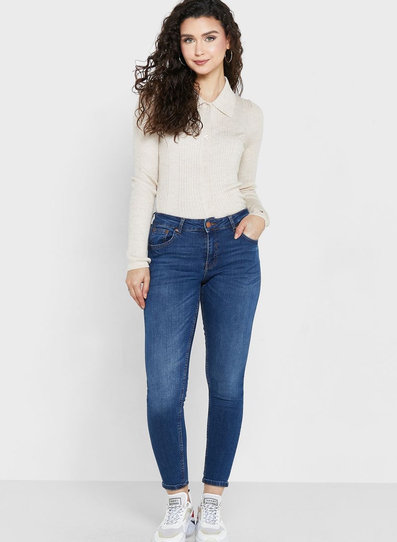 Polo Neck Knitted Sweater