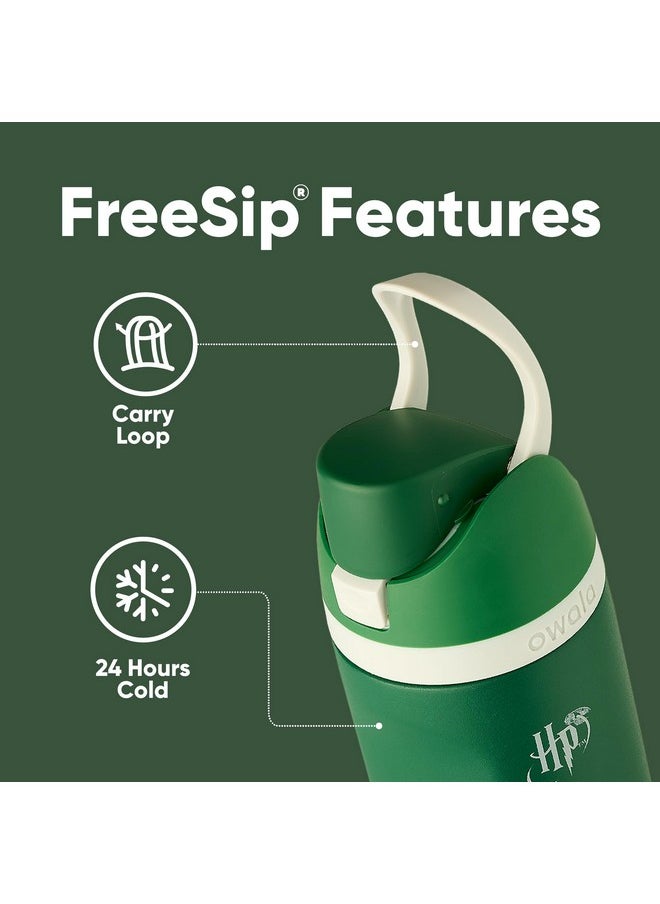 Owala Owala Harry Potter FreeSip Insulated Stainless Steel Water Bottle with Straw for Sports and Travel, BPA-Free Sports Water Bottle, 24 oz, Slytherin  - Image 2