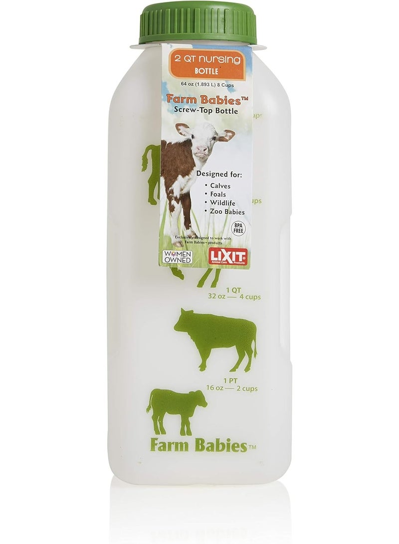 Lixit Nursing Bottle for Farm Animals, WHITE, 64 Fl Oz (Pack of 1) - Image 1