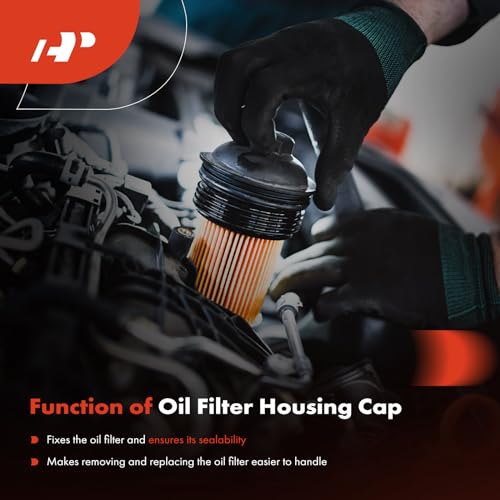 A-Premium Engine Oil Filter 55593189 55353325 Compatible with Chevrolet Cruze, Sonic, Trax, Aveo & Buick Encore & Pontiac G3, Wave & Saturn Astra & Suzuki Swift+, Oil Filter Housing Cap Assembly - Image 5