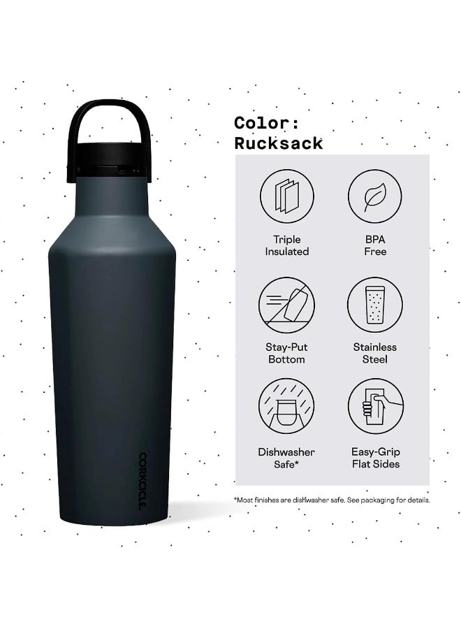 CORKCICLE Corkcicle Sport Canteen Insulated Tumbler, Rucksack, 32 oz – Reusable Water Bottle Keeps Beverages Cold for 25 Hours & Hot 12 Hours – Cupholder Friendly Tumbler with Screw-On Cap - Image 4