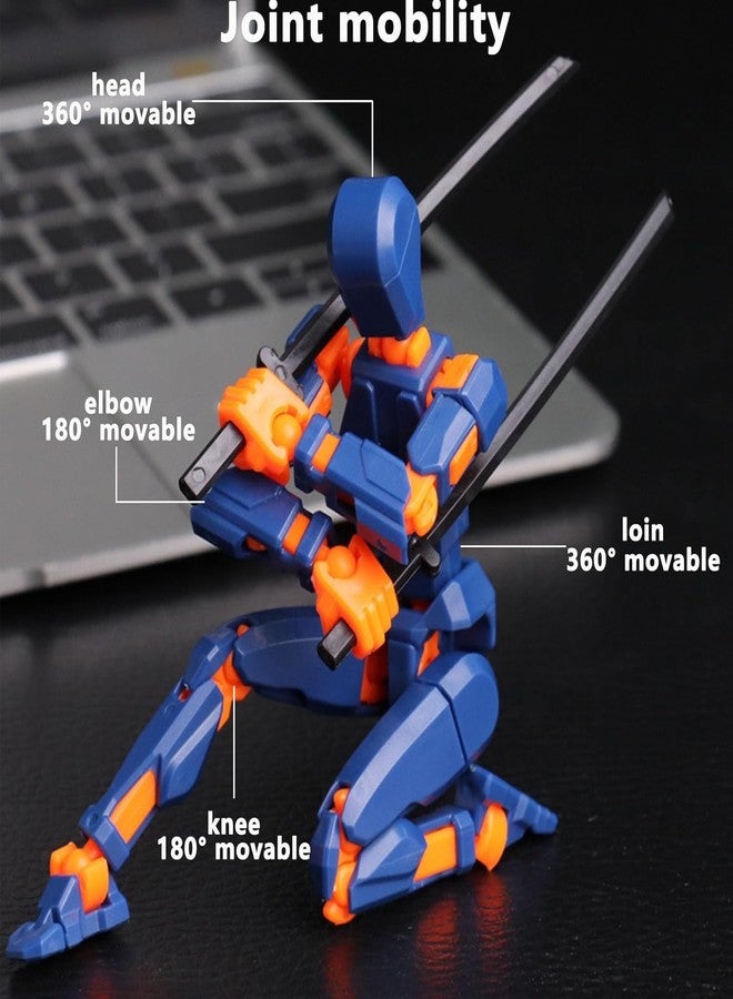 Tarini 2PCS Action Figure, Dummy 13 Action Figure Toys, Polyarticular Movable Titan 13 Action Figure Action, High Degree&Freedom Action Figures, 3D Printed Toys for Desktop Decor&Game Lovers - Image 3