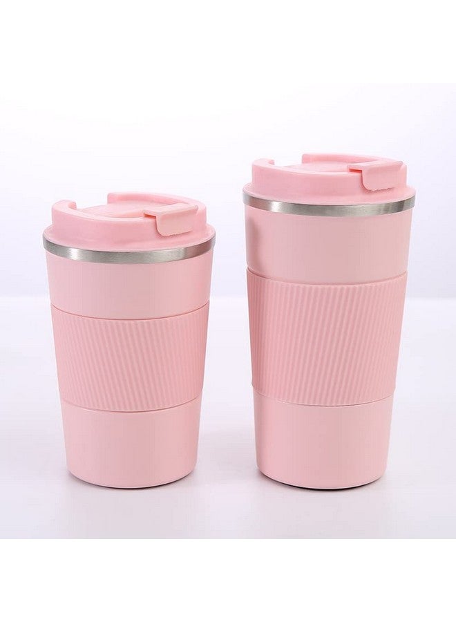 Wosta Travel Mug,Insulated Coffee Cup with Leakproof Lid,Vacuum Insulation Stainless Steel Reusable for Hot Cold Coffee,Water & Tea,Thermal Mug with Non-Slip (Pink Color,510),510 Milliliter - 510 Ml - Image 3