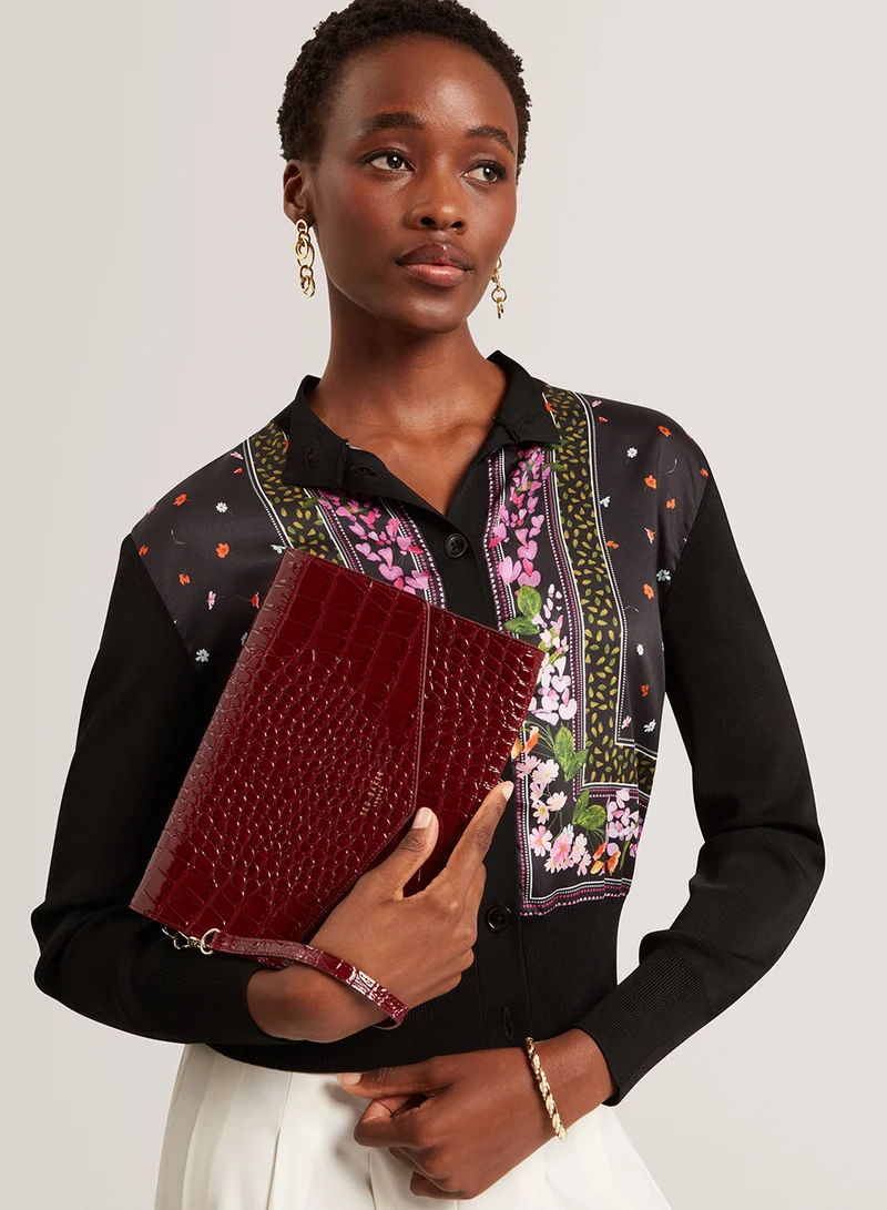 تيد بيكر Wesslie Croc Effect Wallet