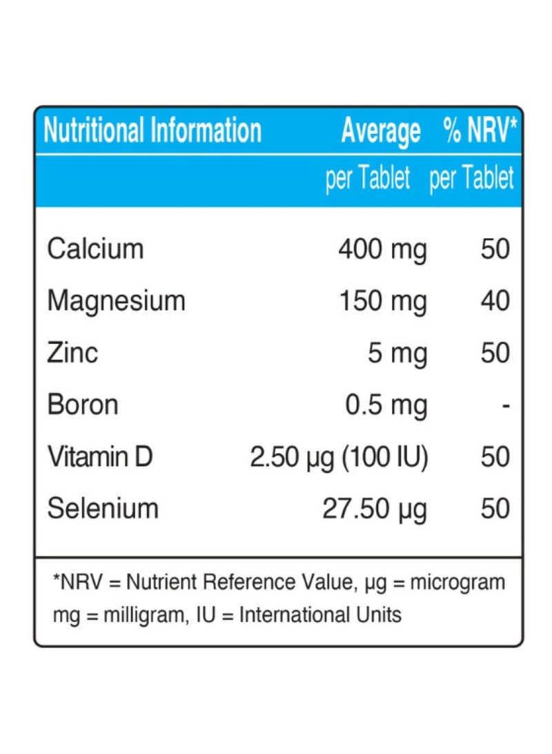 Osteoaid Original Calcium Magnesium 30 Tablets - Image 2