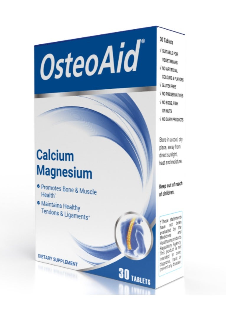 Osteoaid Original Calcium Magnesium 30 Tablets - Image 3