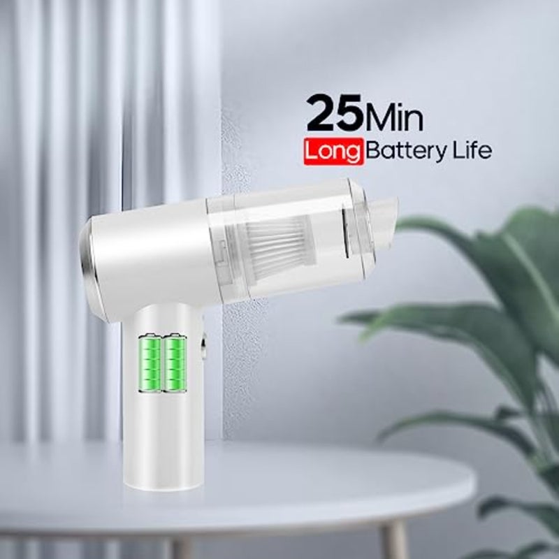 Mini Car Vacuum Cleaner 4500 pa Portable Cordless Rechargeable, Tiny Handheld Vacuum, Computer Hand Vacuum for Keyboard and Laptop, Mini Hand Held Vac for Car and Home/V01 - Image 4