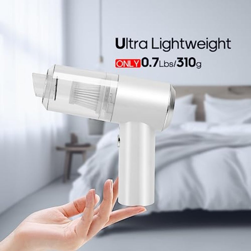 Mini Car Vacuum Cleaner 4500 pa Portable Cordless Rechargeable, Tiny Handheld Vacuum, Computer Hand Vacuum for Keyboard and Laptop, Mini Hand Held Vac for Car and Home/V01 - Image 3