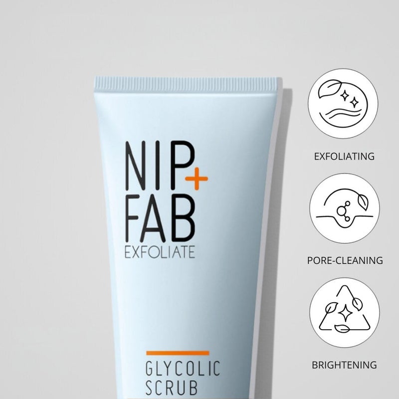 NIP+FAB Nip + Fab Glycolic Acid Fix Face Scrub with Salicylic Acid, AHA/BHA Exfoliating Facial Cleanser Polish for Refining Pores Skin Brightening, 75 ml 2.5 fl oz - Image 4