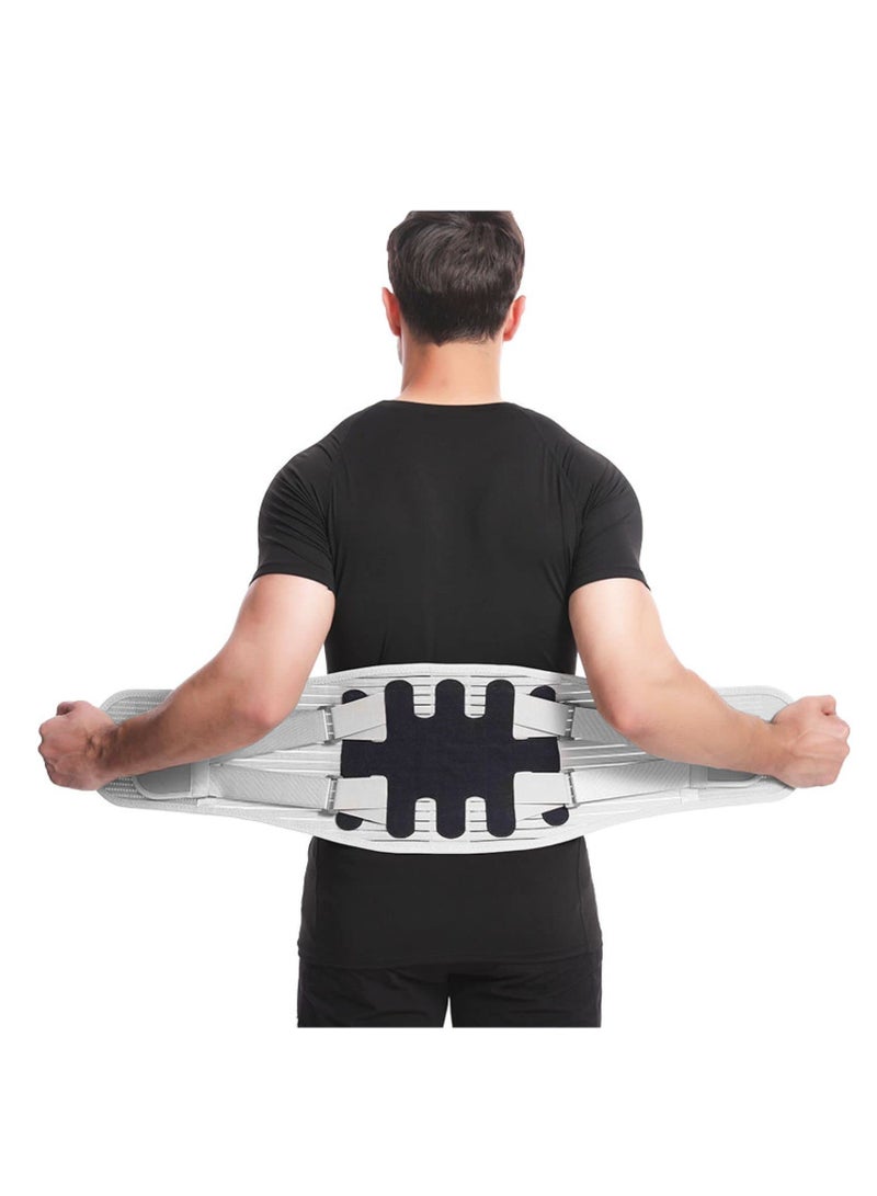 SYOSI Back Brace for Lower Back Pain Relief with Bionic Design, Lumbar Support Belt with Soft Breathable Knit Material for Herniated Disc， Sciatica, Back Support Belt for Men and Women (XL) - Image 1