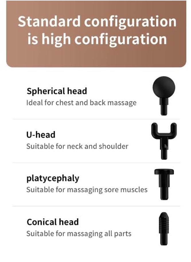 Generic - Massage Gun, Massage Hand, With 2 Head and 10 Speed Levels, Long-Lasting Battery, Noiseless Operation, Sound-Off, Powerful Machine for Ultimate Relaxation SL-921 - Image 1