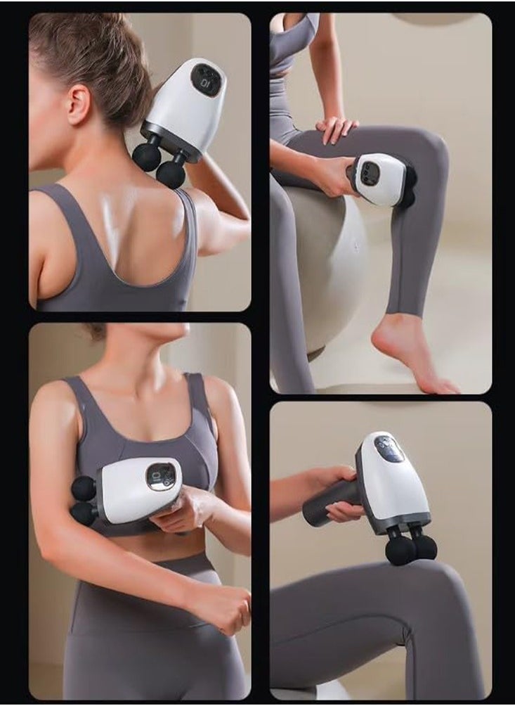 Generic - Massage Gun, Massage Hand, With 2 Head and 10 Speed Levels, Long-Lasting Battery, Noiseless Operation, Sound-Off, Powerful Machine for Ultimate Relaxation SL-921 - Image 1