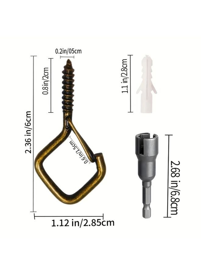 Antique Q Hook 120pcs Metal Hooks For Hanging Lights String Decorations Indoor Outdoor - Image 4