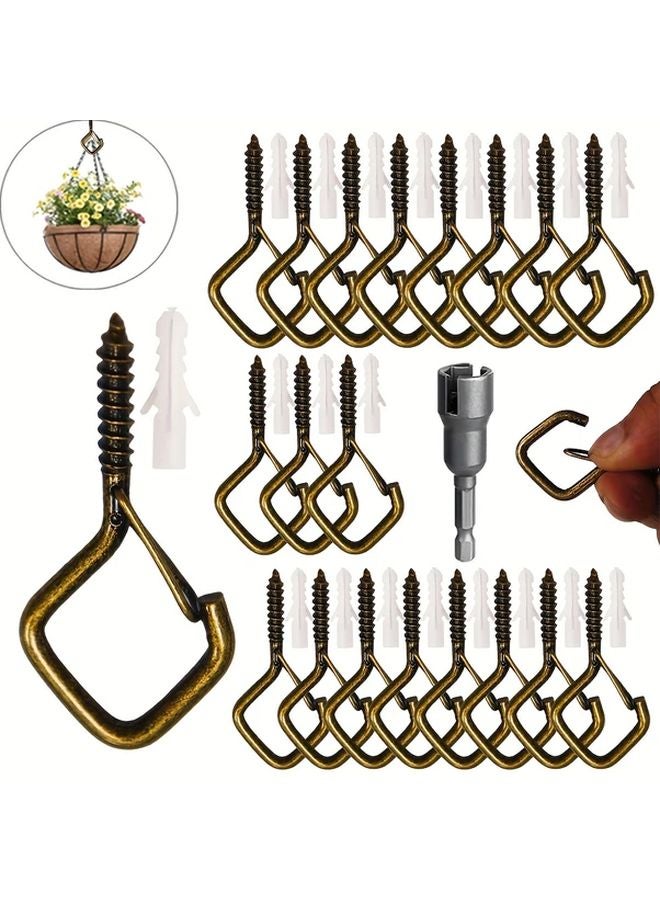 Antique Q Hook 120pcs Metal Hooks For Hanging Lights String Decorations Indoor Outdoor - Image 3