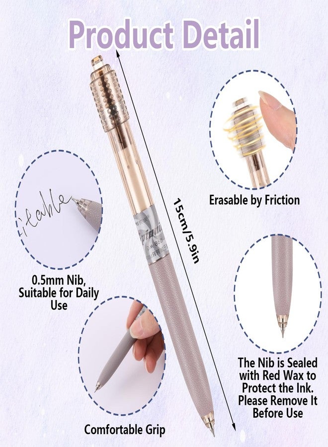 Andibro 3 Pcs Fidget Pens, 0.5mm Retractable Rotating Gel Pens Smooth Writing Pen Quick Dry Ballpoint Pen for Men Women School Office Home Supplies - Image 3