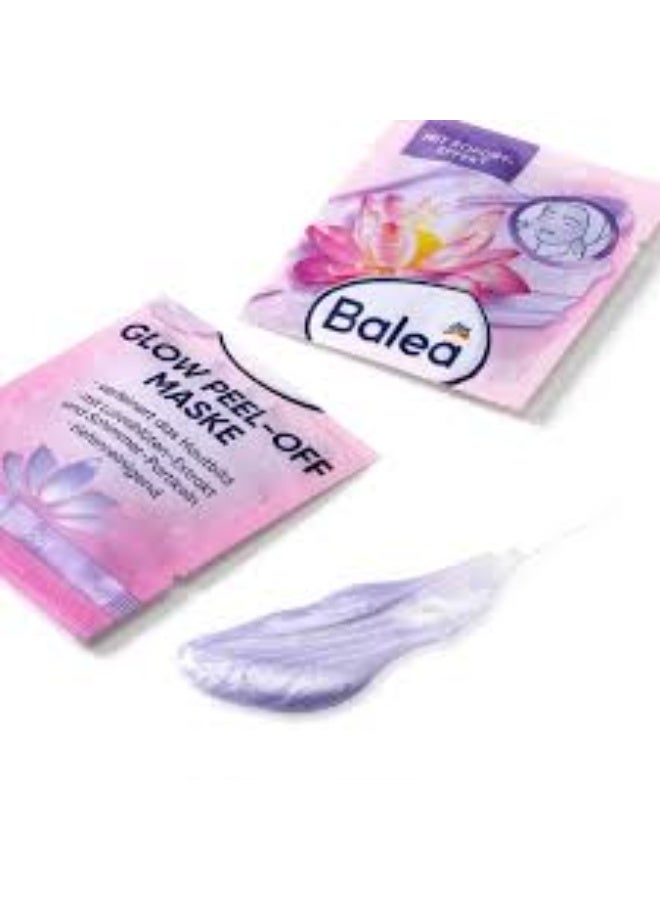 balea Glow Peel-Off Mask - 2x8ml- 16ml - Image 2